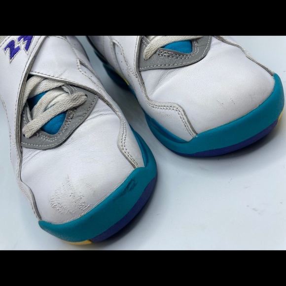 2019 Nike Air Jordan 8 Retro OG White Aqua CI1236-100 Sz 7 Women’s - Picture 6 of 12